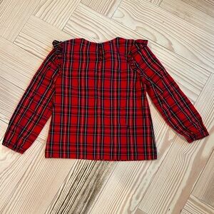J. CREW PLAID BLOUSE